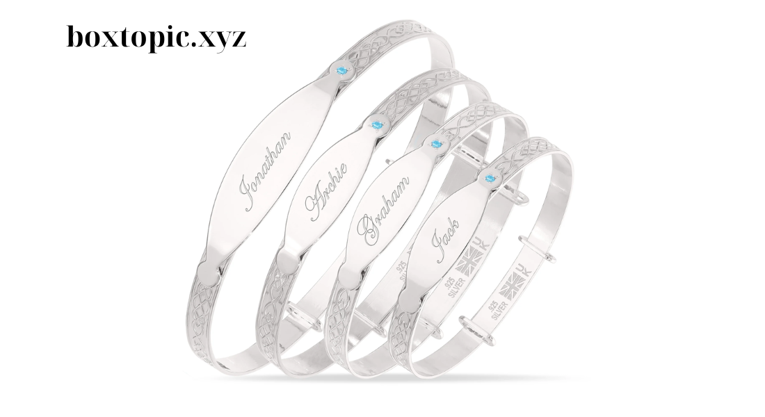 Custom Name Silver Bangle Boys A Unique Touch of Style and Sentiment for Little Ones